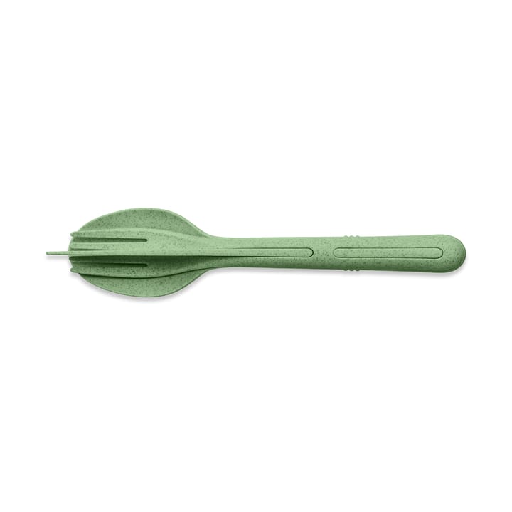 Klikk cutlery 3 pieces - Natural leaf green - Koziol