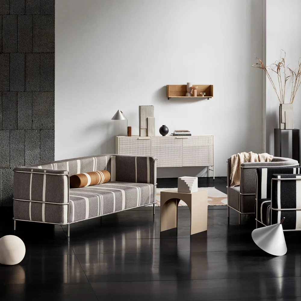 Arch side table, Beige, small Kristina Dam Studio