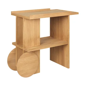 Axis side table 42x80 cm - Warm lacquered oak - Kristina Dam Studio