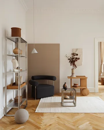 Axis side table 42x80 cm - Warm lacquered oak - Kristina Dam Studio