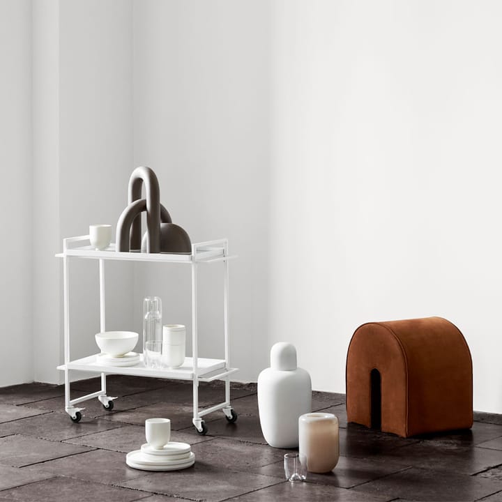 Bauhaus serving trolley - White - Kristina Dam Studio