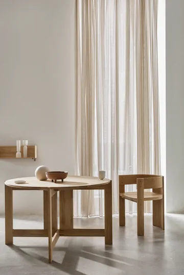 Collector chair - Warm lacquered oak-walnut - Kristina Dam Studio