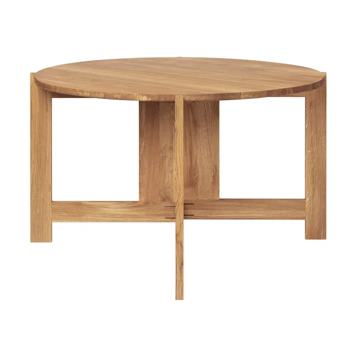 Collector dining table Ø120x74 cm - Warm lacquered oak - Kristina Dam Studio