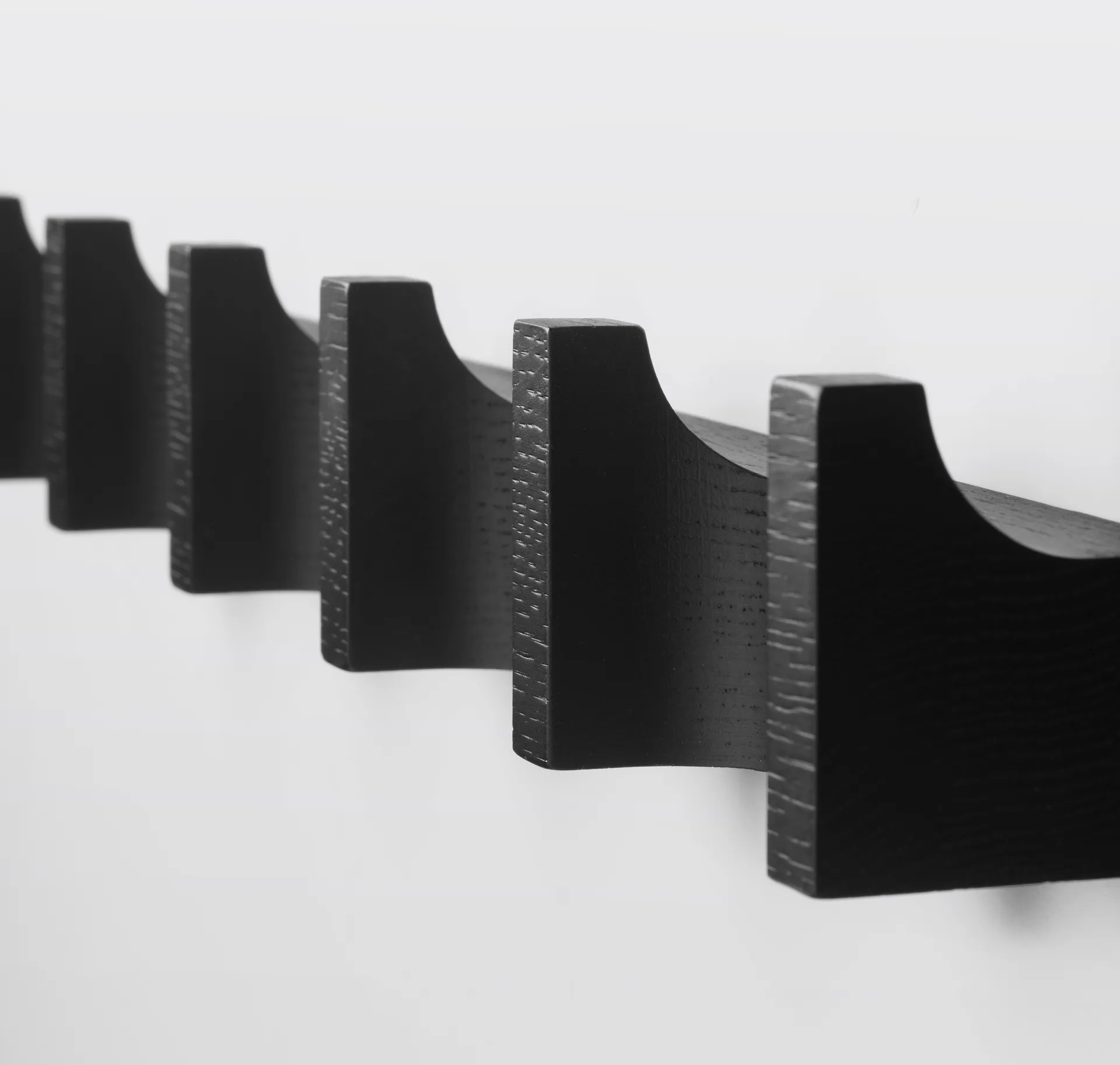 Column coat rack 49 cm, Black stained oak Kristina Dam Studio