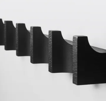 Column coat rack 49 cm - Black stained oak - Kristina Dam Studio