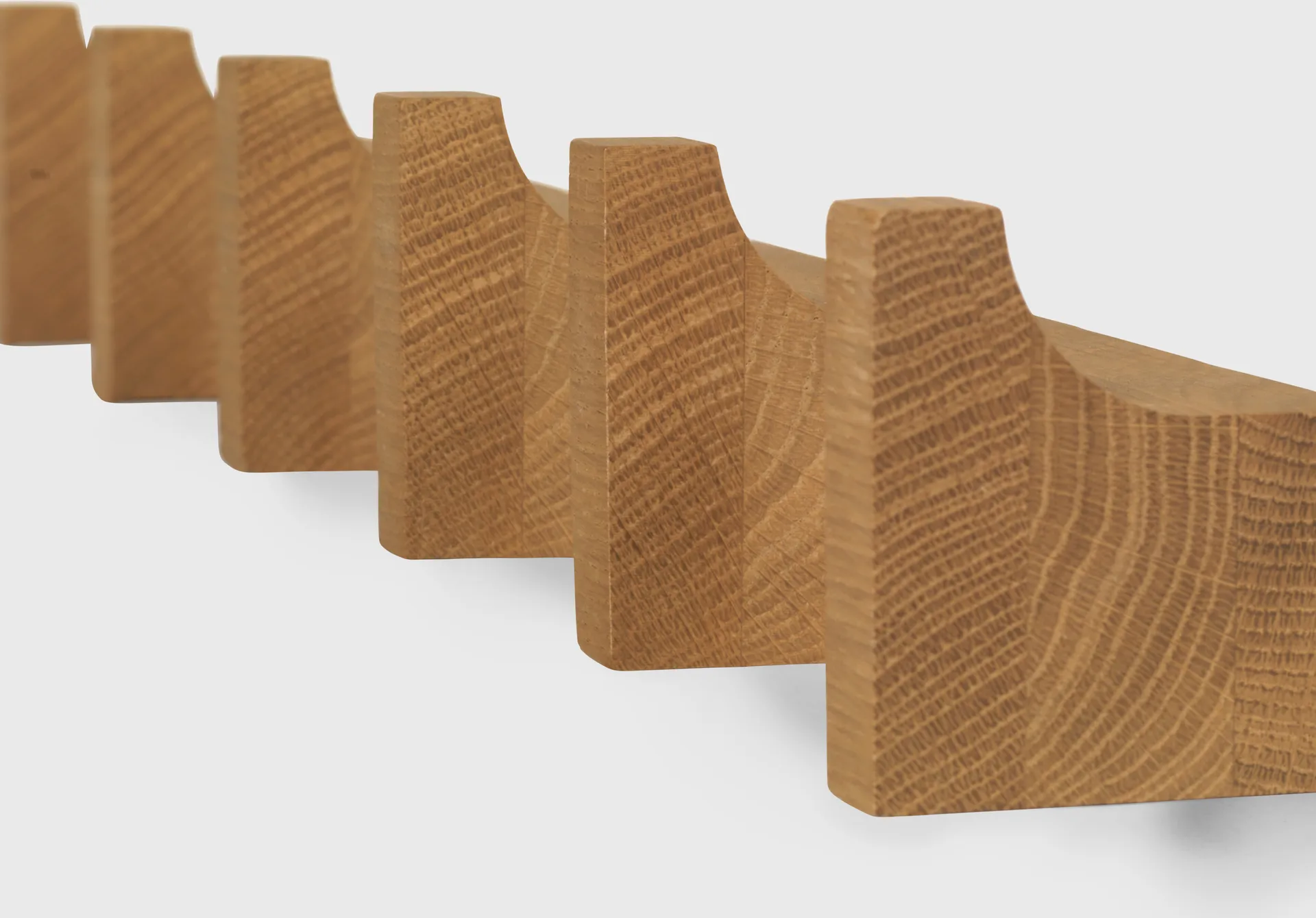 Column coat rack 49 cm, Warm oiled oak Kristina Dam Studio