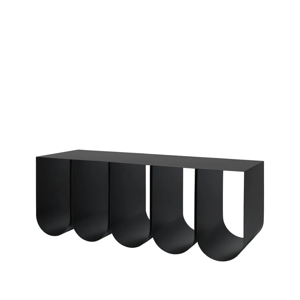 Kristina Dam Studio Curved bench Black | Scandinavian Design | Benches | Black
