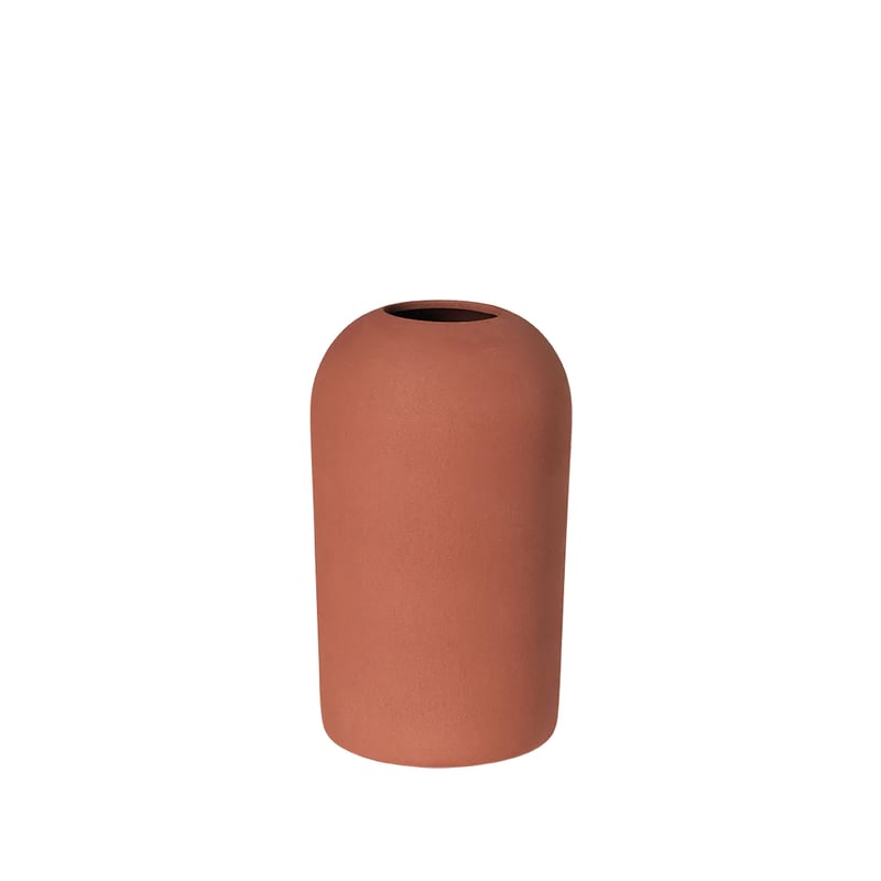 Kristina Dam Studio Dome vase M Ø15x26 cm Terracotta red