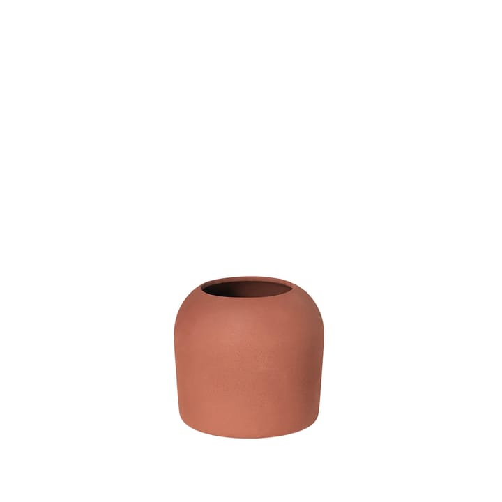 Dome vase XS Ø16x14 cm - Terracotta red - Kristina Dam Studio