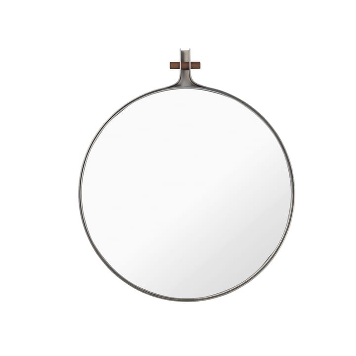 Dowel mirror - Stainless steel Ø35 cm - Kristina Dam Studio