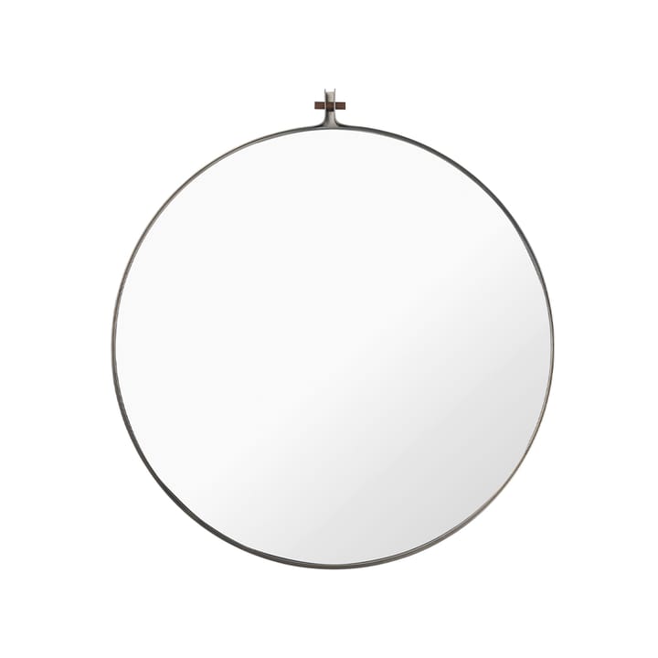 Dowel mirror - Stainless steel Ø70 cm - Kristina Dam Studio