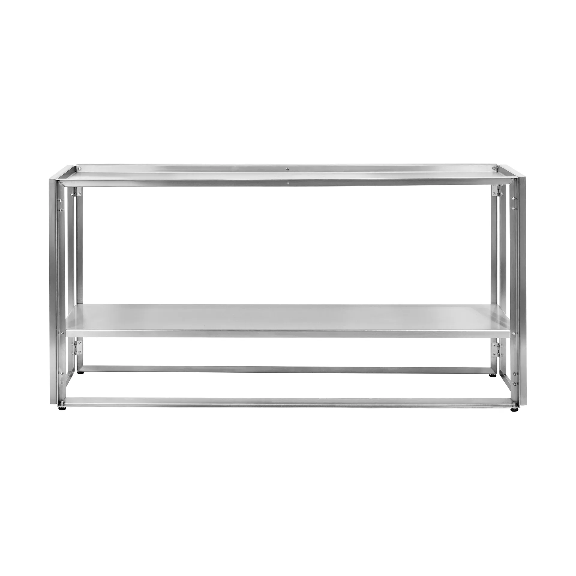 Foldable console 124x60 cm, Brushed stainless steel Kristina Dam Studio