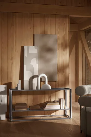 Foldable console 124x60 cm - Brushed stainless steel - Kristina Dam Studio