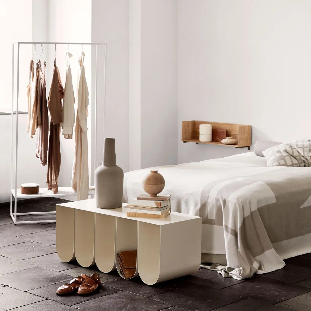 Grid clothes hanger, White Kristina Dam Studio