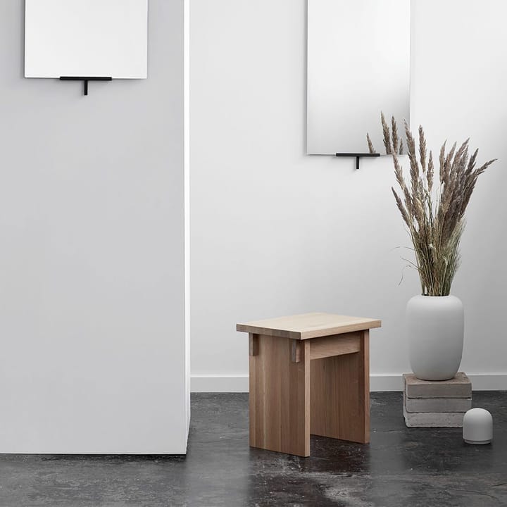 Japanese Dining chair stool, Oiled oak Kristina Dam Studio