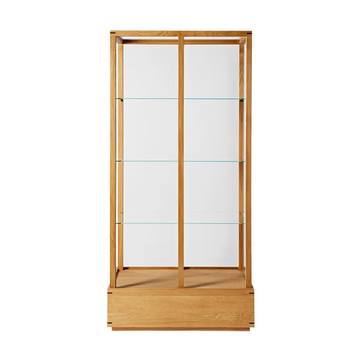 Japanese display cabinet large - Warm oiled oak - Kristina Dam Studio
