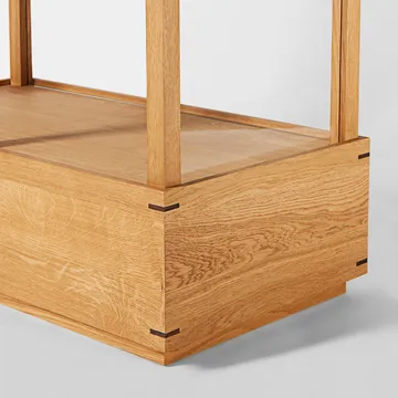 Japanese display cabinet large - Warm oiled oak - Kristina Dam Studio