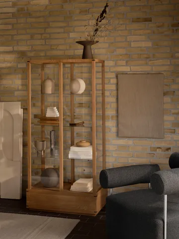 Japanese display cabinet large - Warm oiled oak - Kristina Dam Studio