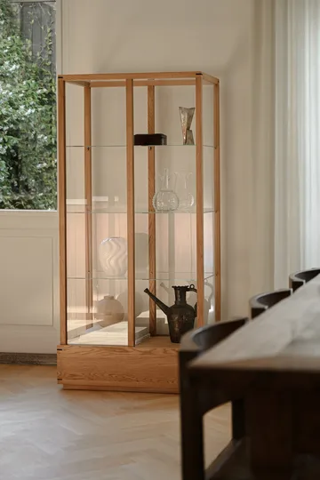 Japanese display cabinet large - Warm oiled oak - Kristina Dam Studio