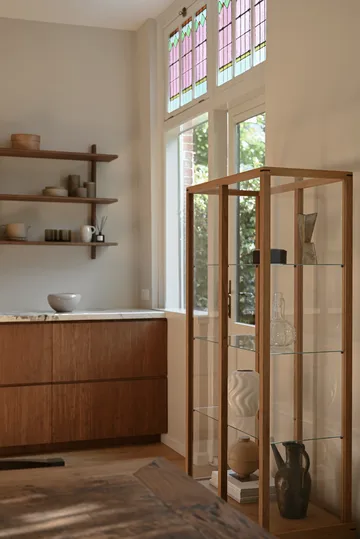 Japanese display cabinet large - Warm oiled oak - Kristina Dam Studio