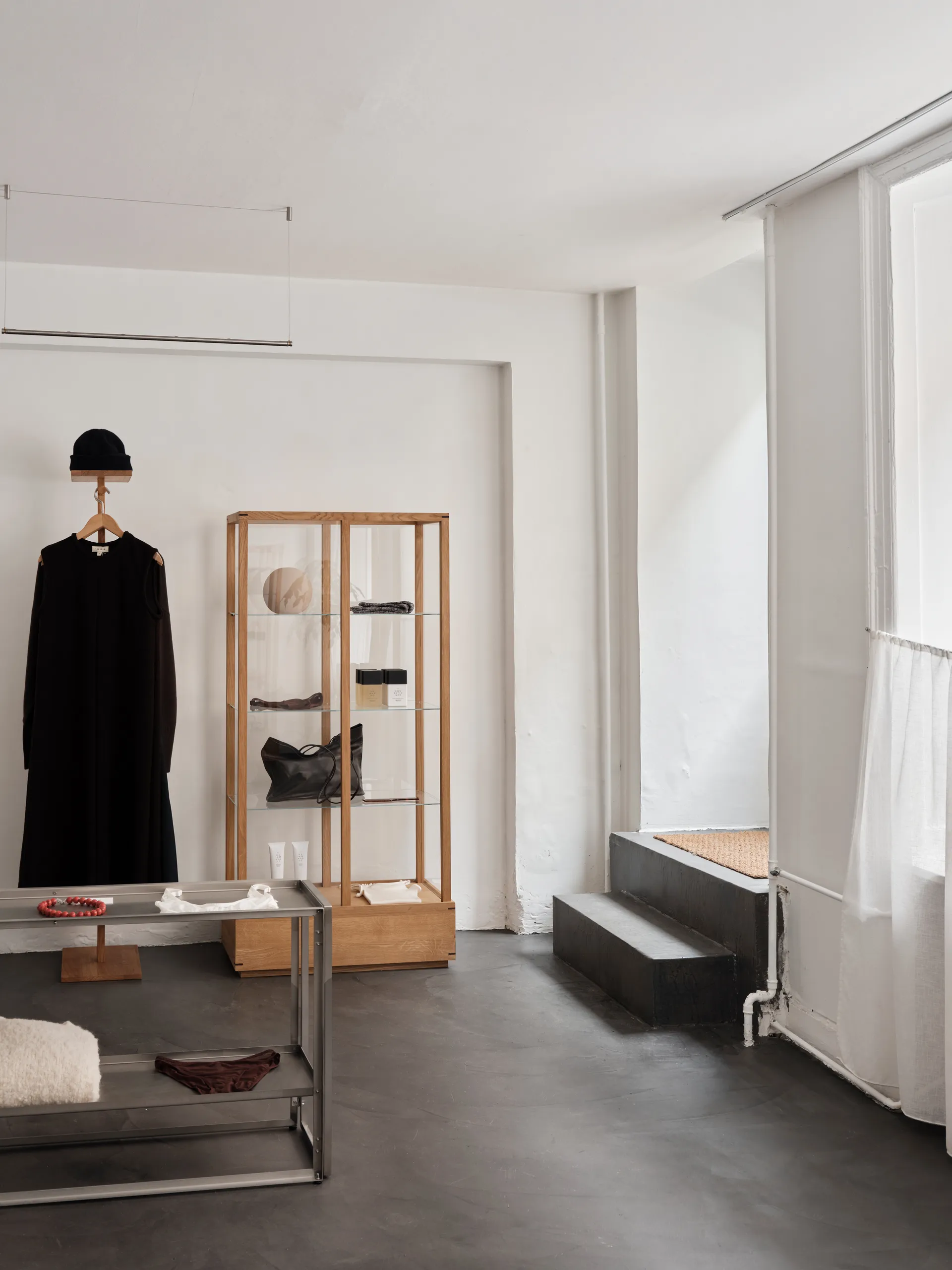 Japanese display cabinet large, Warm oiled oak Kristina Dam Studio