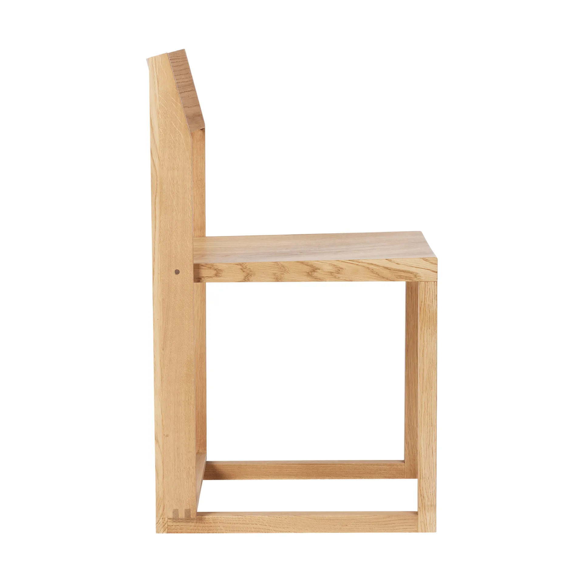 Outline chair, Warm lacquered oak-walnut Kristina Dam Studio