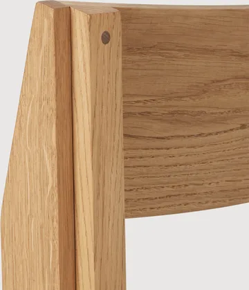 Outline chair - Warm lacquered oak-walnut - Kristina Dam Studio