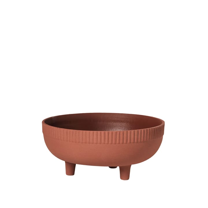 Pot M Ø24x11 cm - Terracotta red - Kristina Dam Studio