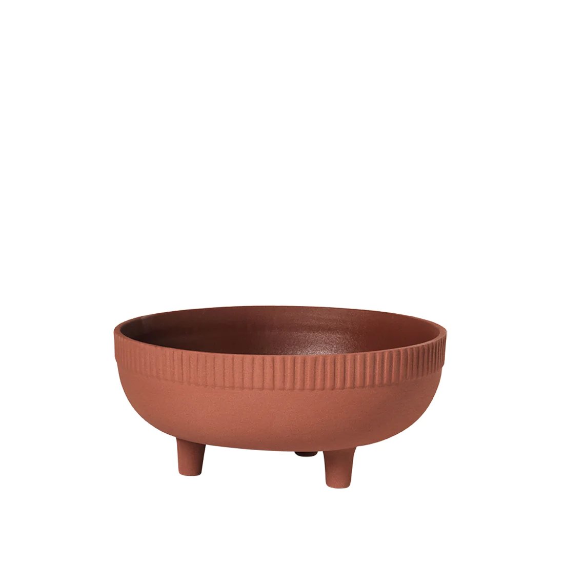 Kristina Dam Studio Pot M Ø24x11 cm Terracotta red