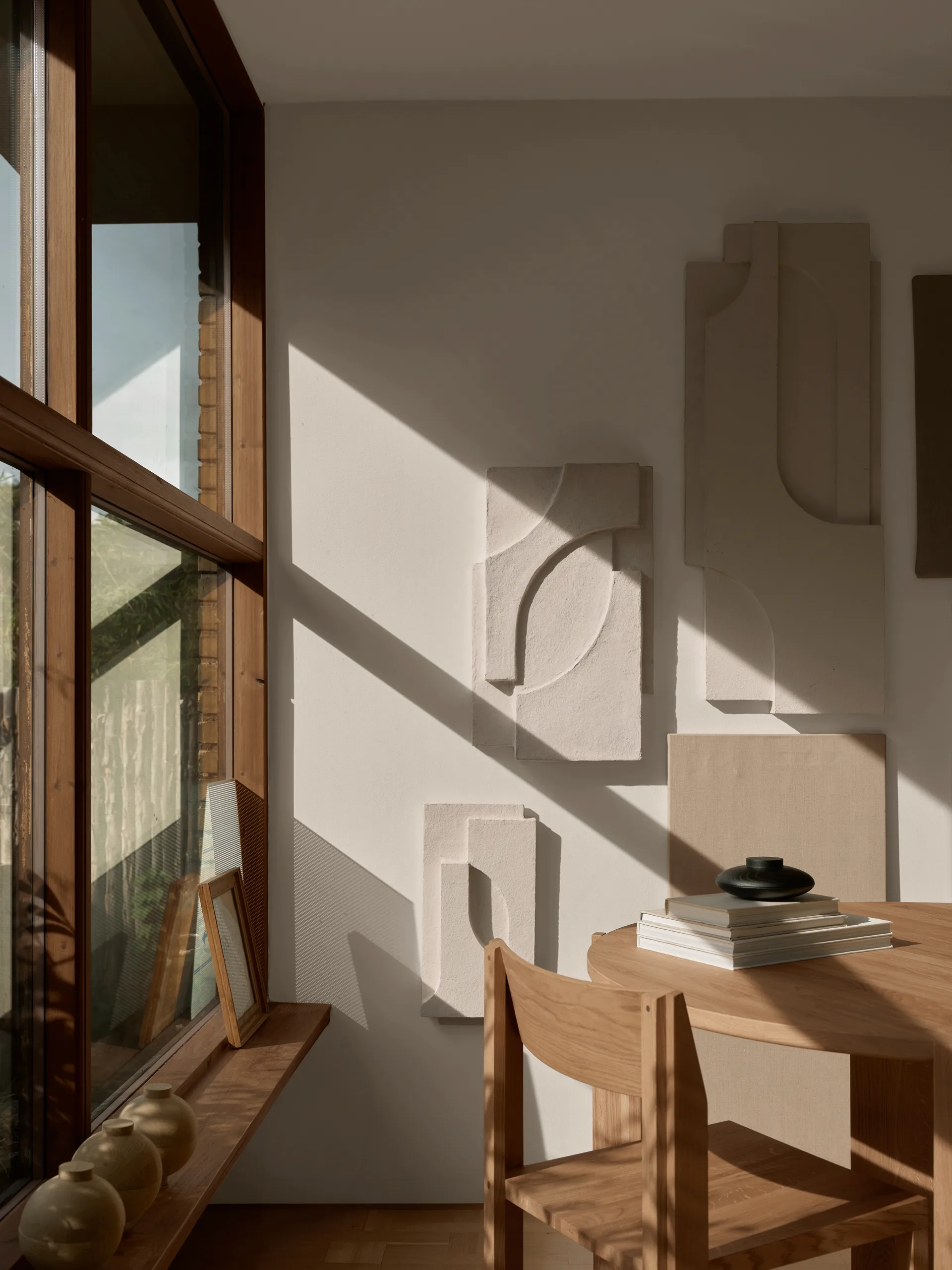 Serif Relief wall decoration S, Off white Kristina Dam Studio