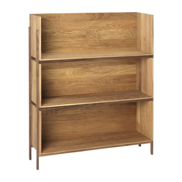 Stack shelf - Oak, add on, dark oiled walnut fitting - Kristina Dam Studio