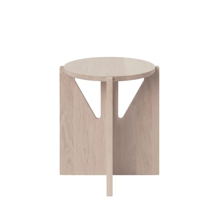 Stool round stool - Oak, Ø36x42 cm - Kristina Dam Studio
