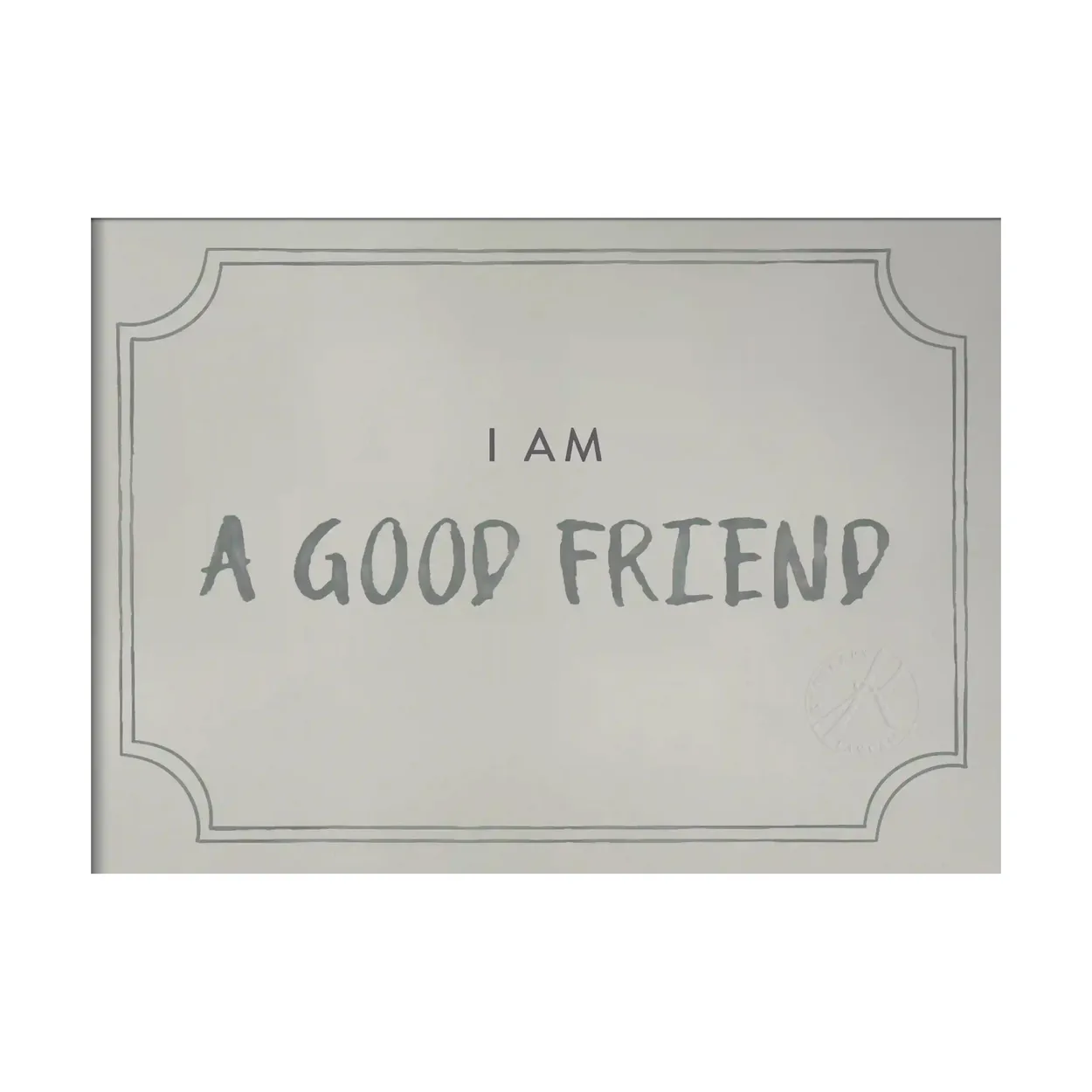 Kunskapstavlan Good friend diploma poster 21x30 cm Dusty mint