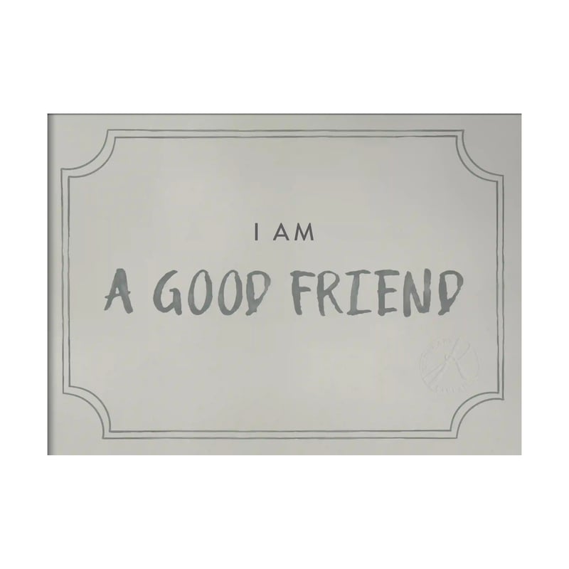 Kunskapstavlan® Good friend diploma poster 21x30 cm Dusty mint