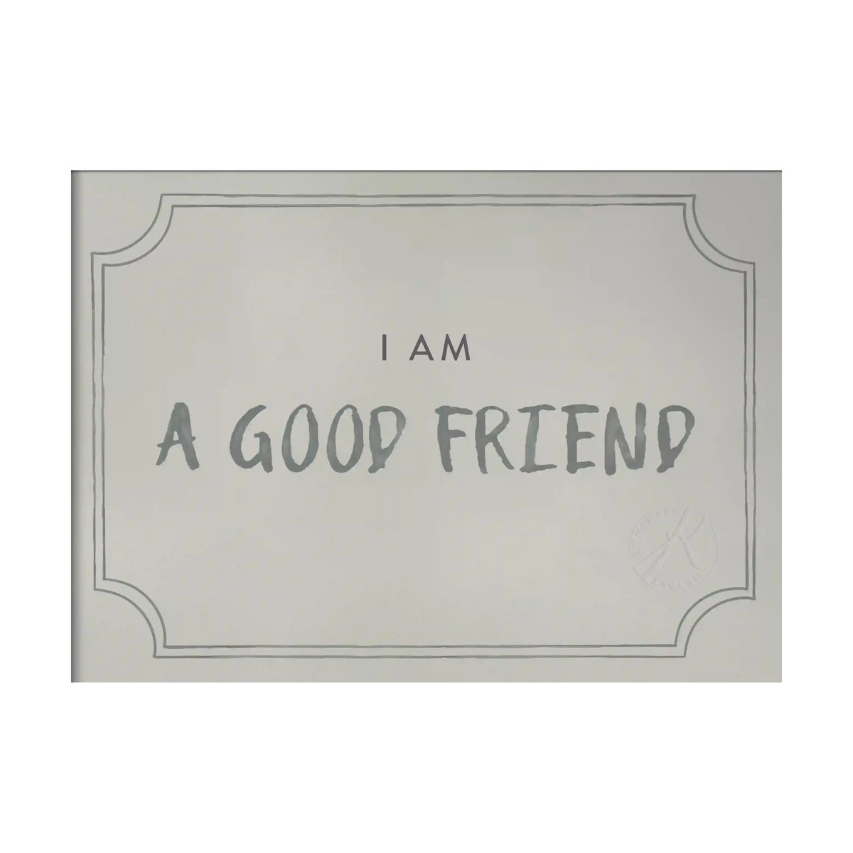 Kunskapstavlan® Good friend diploma poster 21x30 cm Dusty mint