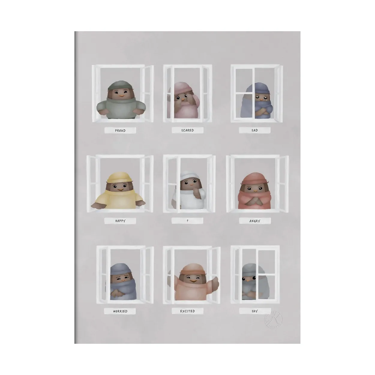 Kunskapstavlan My feelings poster 30x40 cm | Scandinavian Design | Posters | Multi