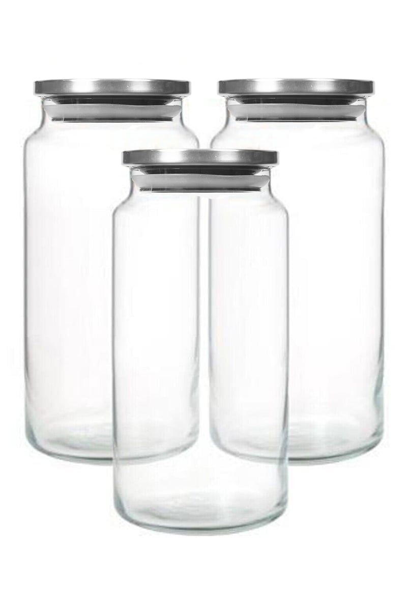 Kütahya Evora jar 1.4 l set of 3 Stainless steel