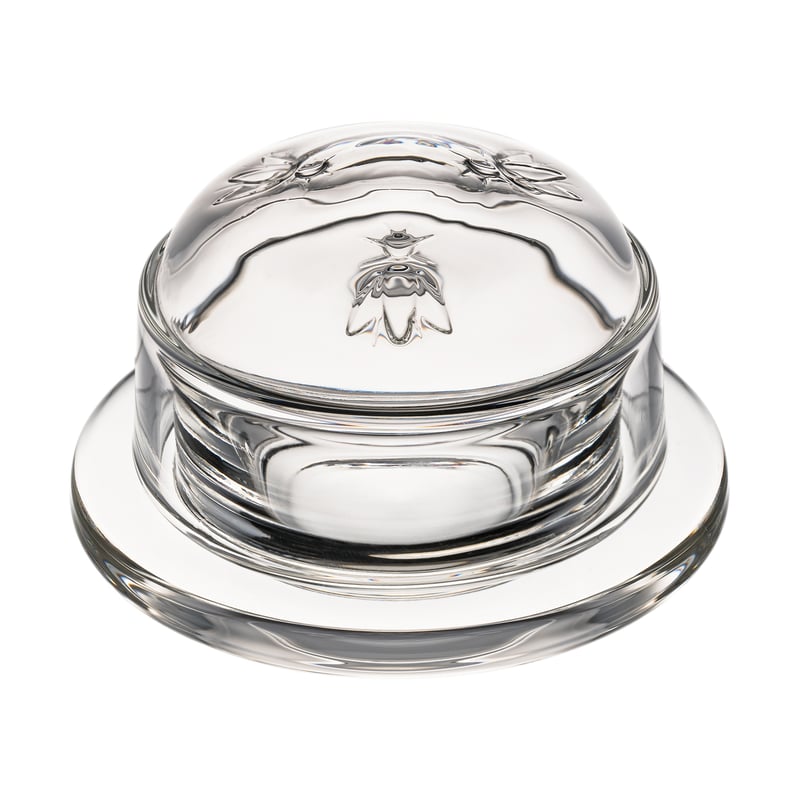 La Rochère Abeille butter dish Ø10 cm Transparent