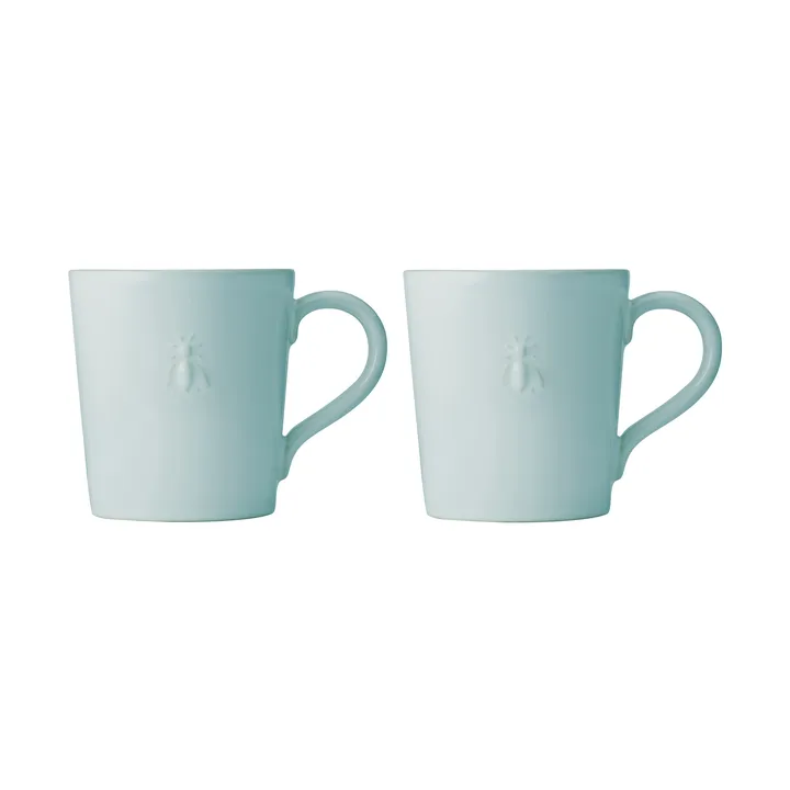Abeille ceramic mug 2-pack - Blue - La Rochère