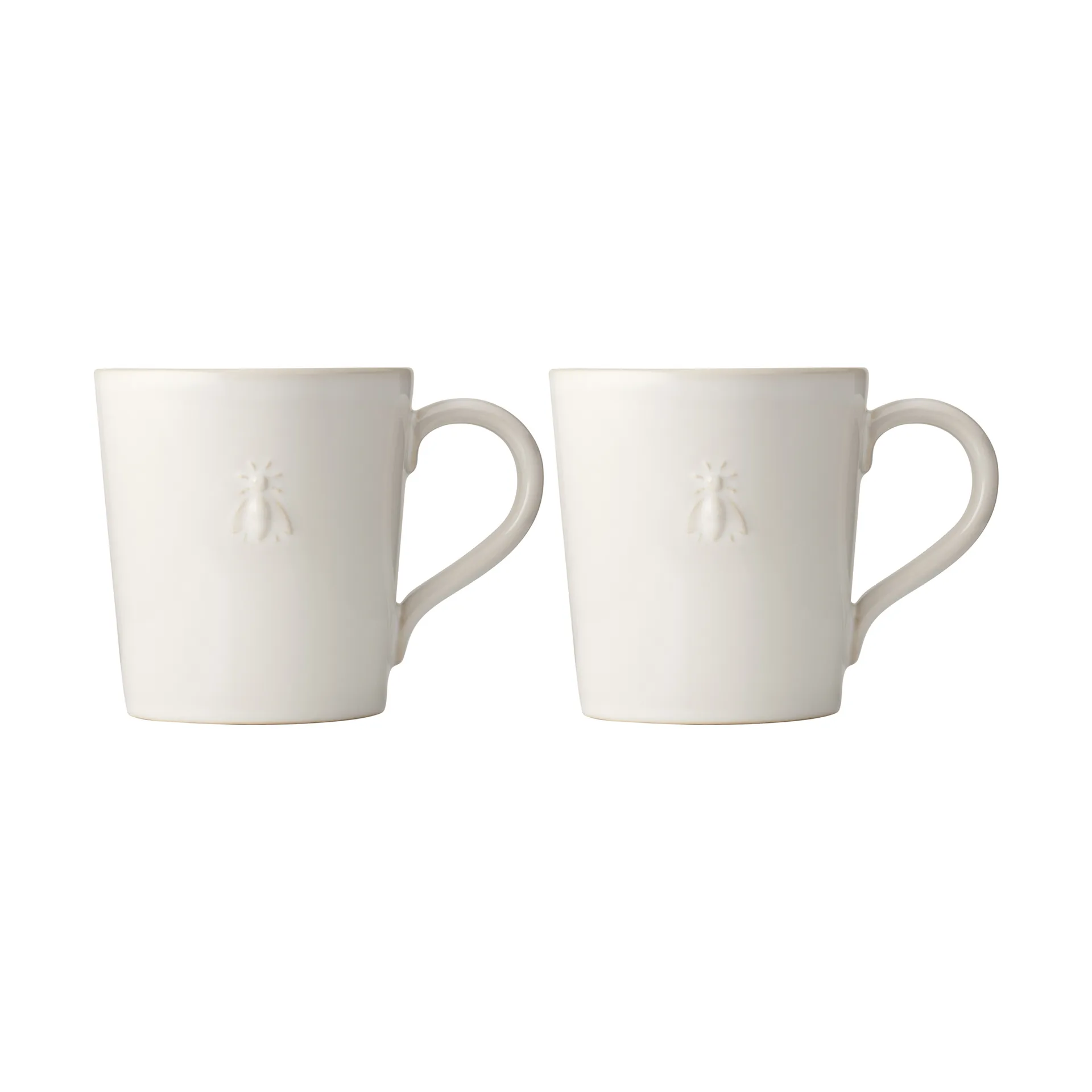 Abeille ceramic mug 2-pack, White La Rochère