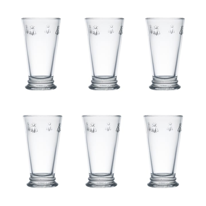 Abeille drinkglass 46 cl 6-pack - Clear - La Rochère