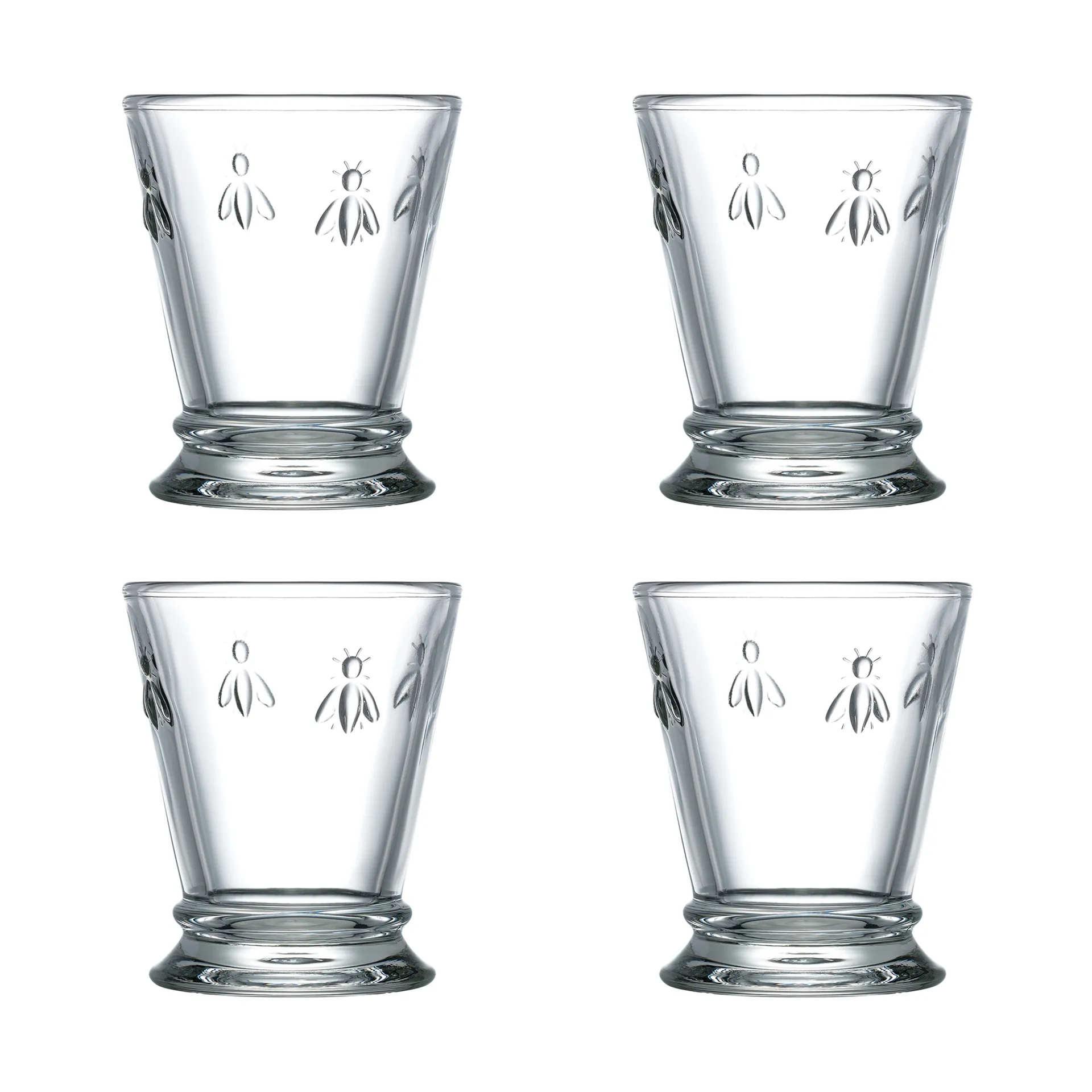 Abeille drinking glass 26 cl 4-pack, Clear La Rochère