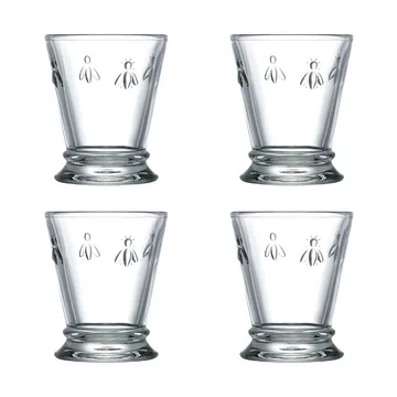 Abeille drinking glass 26 cl 4-pack - Clear - La Rochère