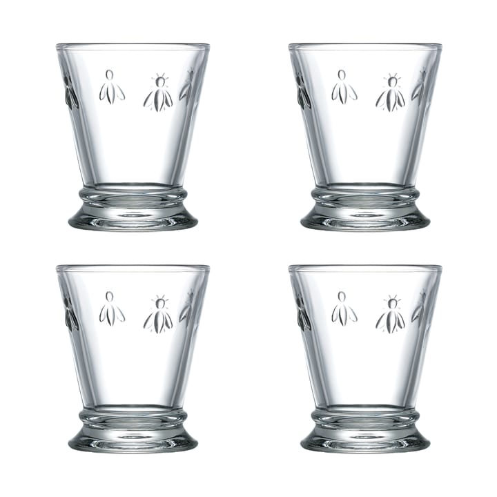 Abeille drinking glass 26 cl 4-pack - Clear - La Rochère