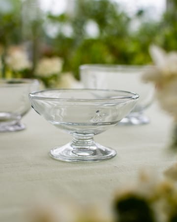 Abeille glass bowl on foot 20 cl 6-pack - Clear - La Rochère