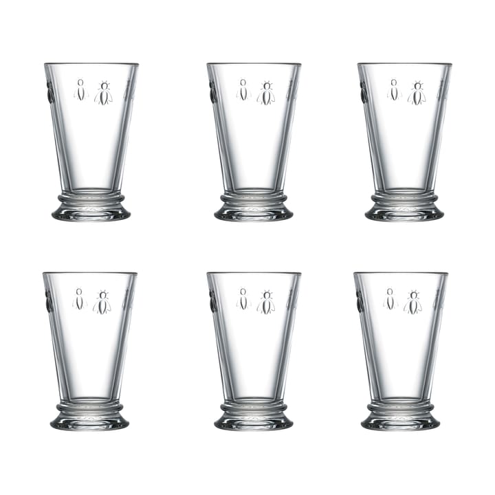 Abeille longdrink glass 31 cl 6-pack - Clear - La Rochère