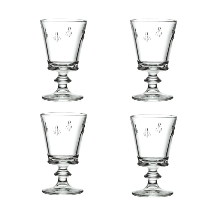 Abeille wine glass 24 cl 4-pack - Clear - La Rochère