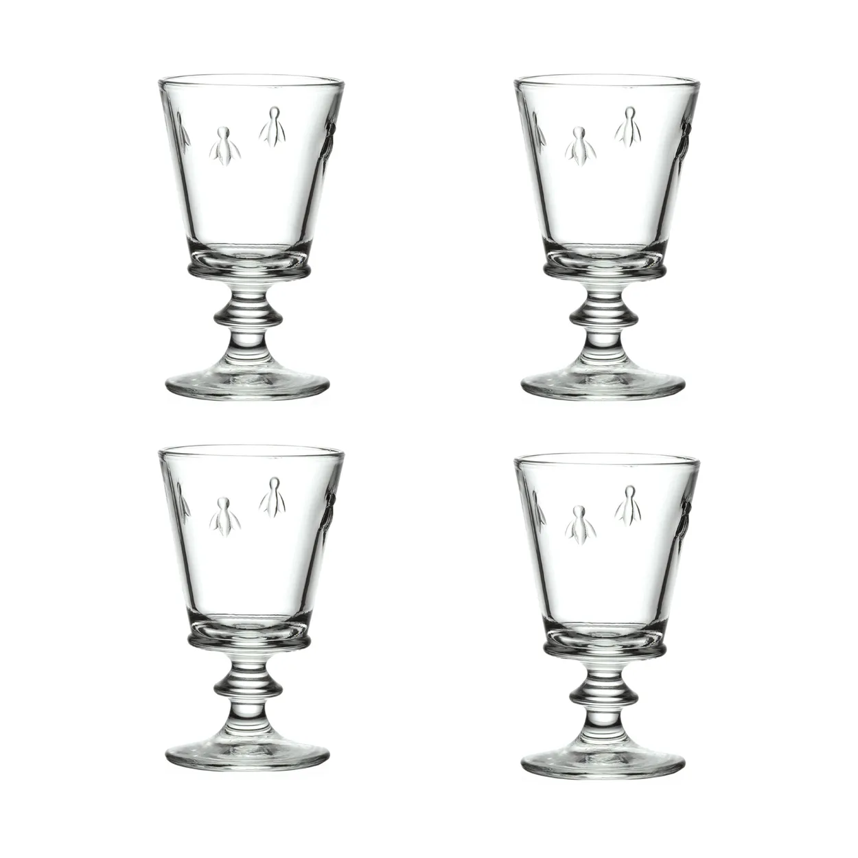 La Rochère Abeille wine glass 24 cl 4-pack Clear | Scandinavian Design | Wine glasses | Transparent