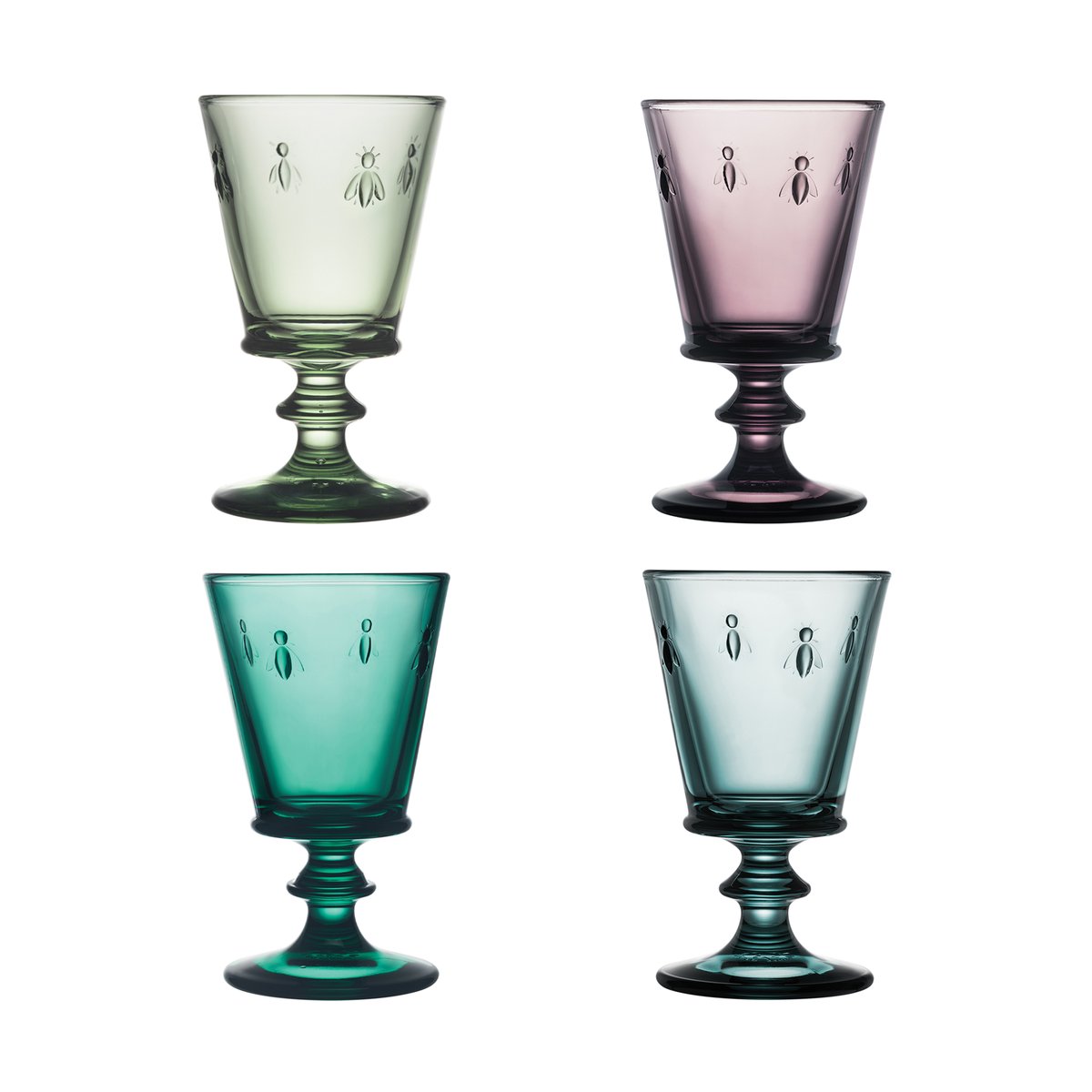 La Rochère Abeille wine glass 24 cl 4 pieces Multi | Scandinavian Design | Wine glasses | Purple
