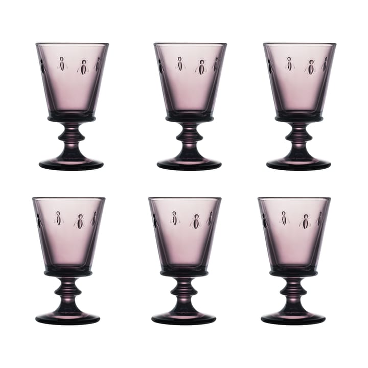 Abeille wine glass 24 cl 6-pack - Aubergine - La Rochère